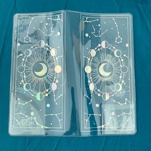 Lunar foil clear planner cover, weeks